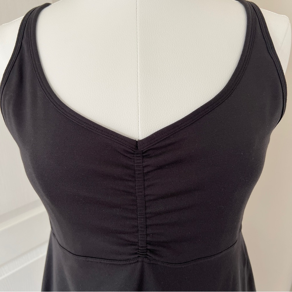 Prana Dreaming Dress Large Black Fitness Workout Casual Retreat - Picture 2 of 8